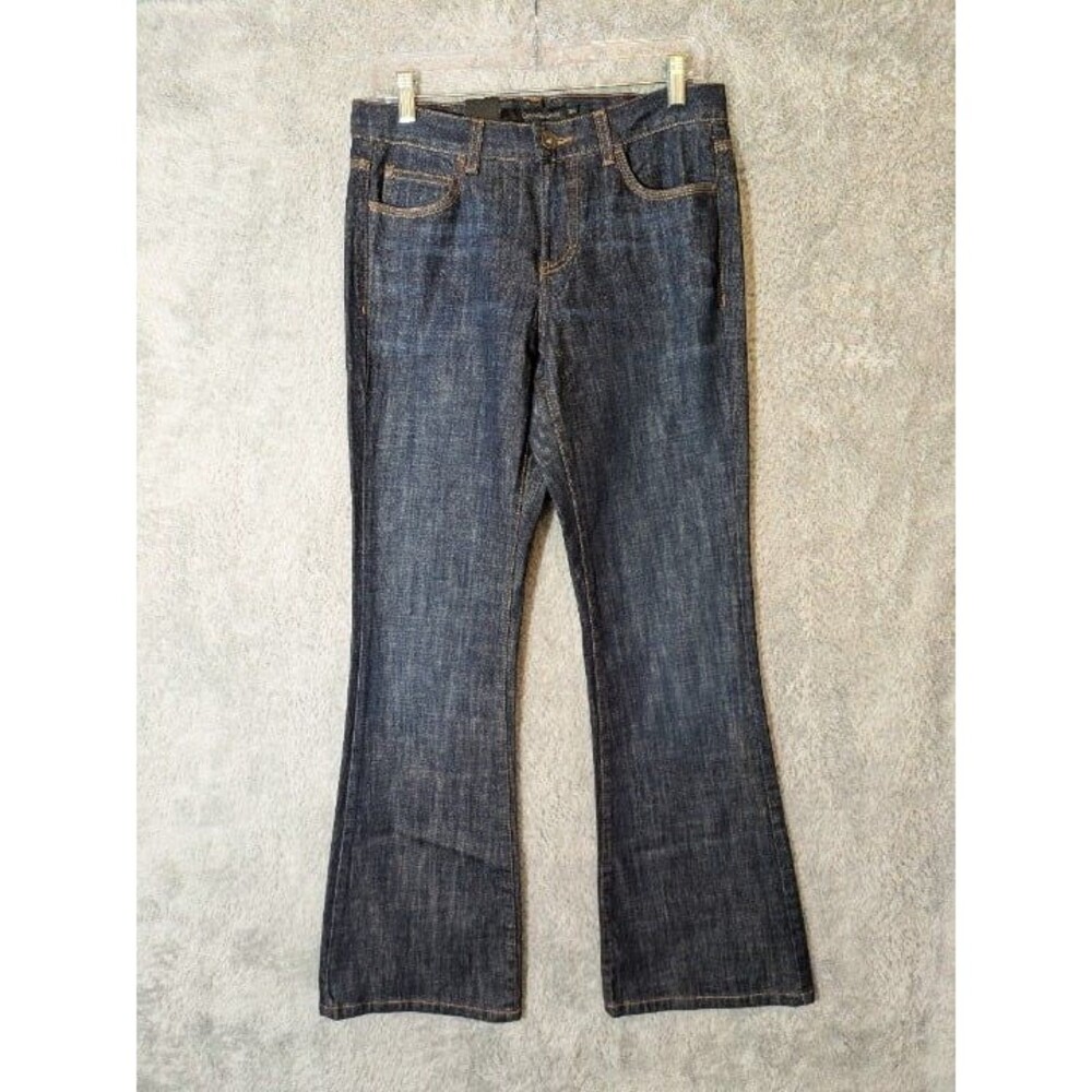 Calvin Klein Dark Wash Flare Jeans 6x32 NWT Minimalist Y2K Sleek Classic Siren